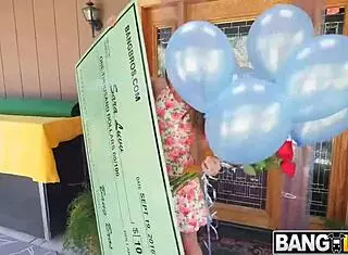 Young Sara Luvv rides two monster cocks Ricky Johnson and Charlie Mac in threesome