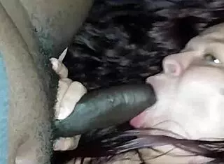 Latina Deepthroats Wet Big Black Monster Cock