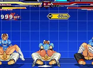 Chun-li receives intense cumshot in anime sex