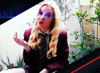 Teen redhead student jerks you off 😘