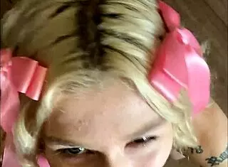 emma rosie gives a hot blowjob in this amateur hookup, ending with a facial