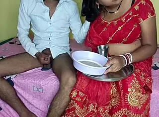 Indian Husband Drunk On Karva Chauth Fucks Wife Licking Pussy Big Tits Ass Cunilingus
