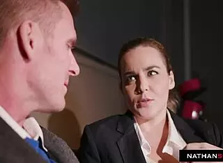 Naughty Natasha Nice fucks her colleague hard.