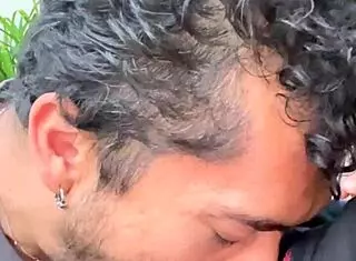 Mexican Amateur Gay Men Engage in Passionate Encounters in the Garden