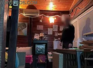 delivery guy caught me naked and groped my boobs outdoors