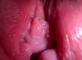 Close up spreading with dirty talk