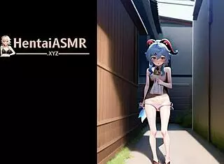 Blue Haired Hentai Character Casting Love Spells