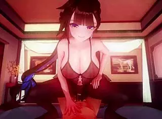 Want to see cowgirl creampie in hentai?