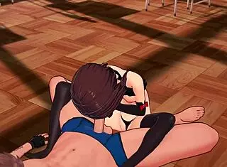 Megumin From Konosuba Wears Bikini For Intense Fucking On The Floor In Uncensored Hentai Version With Shaved Pussy And Cumshot