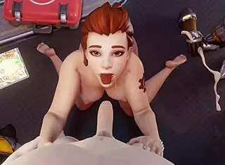 Detailed Scenes Of Brigitte From Overwatch 2 In Hentai Anime Style
