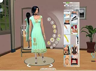 Indian Teen Girl Sim Created in 3D Cartoon