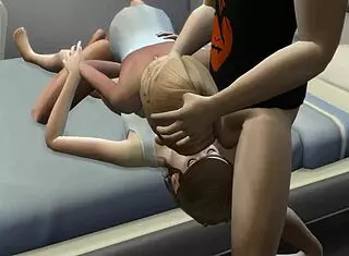 Alien Trial Ends with Intense Fucking in Bath for 3D Hentai Scene