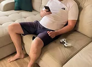 stepmom and stepson caught each other masturbating and fucked - russian amateur with conversations