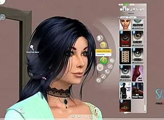 Indian Teen Girl Sim Created in 3D Cartoon