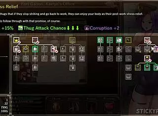 karryn the white guard dares to try bbc and gets wrecked in this hentai game