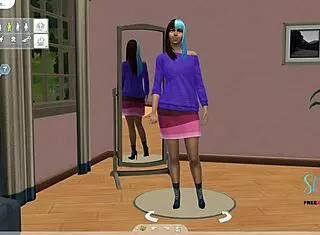 Indian Teen Girl Sim Created in 3D Cartoon