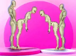 Twins banging hot girls in wild hentai action