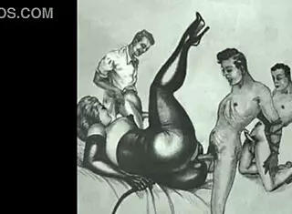 Bold Vintage Erotic Drawings of Antique Anime Cartoons