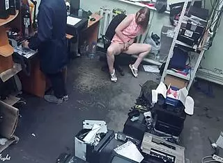 Slutty blonde masturbates publicly next to stranger, fingering to orgasm