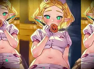 This cosplay waifu looks amazing in her costume.