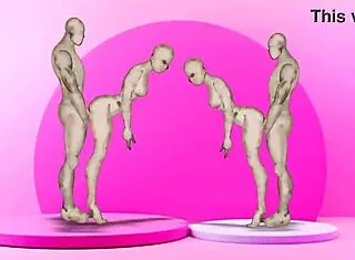 Twins banging hot girls in wild hentai action