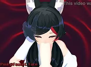 white girl eagerly sucks asian cock in 3d animation