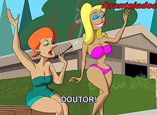 Intense gay brazilian anime club action