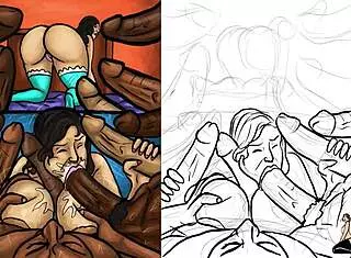 Latin MILF Sucks Huge Black Dicks In Cheating Interracial Group