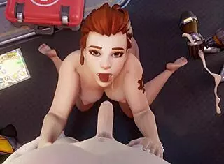 Detailed Scenes Of Brigitte From Overwatch 2 In Hentai Anime Style