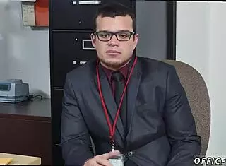 gay manager demands hardcore action from stud in office.