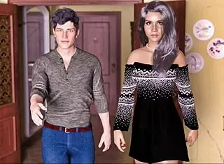 Alison falls into the apple harem route with femdom dominance