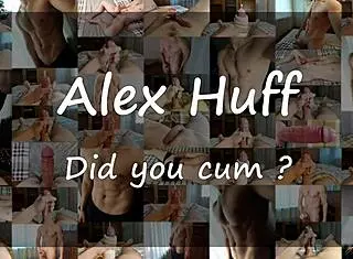 Sporty guy AlexHuff is horny, wanna take his big dick in your hole?