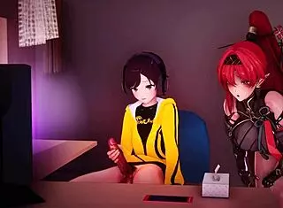 i'm teachin this bad boy a lesson with handjobs and cowgirl ridin, oh god