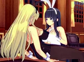 ikaruga and katsuragi bunny girl futanari sex 😍