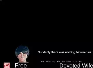 A devoted wife navigates a fantasy world in anime and cartoon style