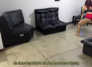 my beautiful stepdaughter twerks bent over for me