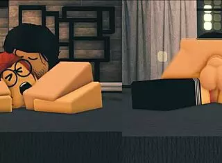 Roblox Porn: Nerdy Ginger Girl in Bedroom Scene