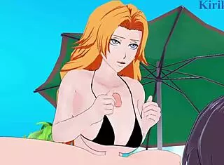 Sui-Feng and Rangiku in intense 3D animated hentai action