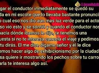 Horny Ride in Uber with Mexican Milf Prostitute