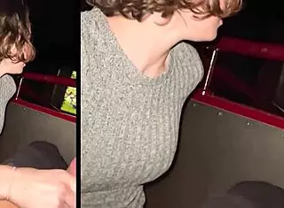 Tight Wet Pussy Fucked Roughly in Cinema