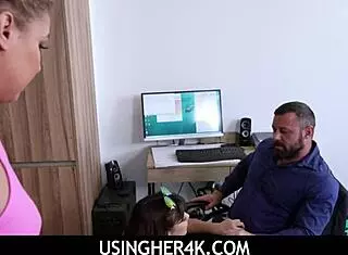 Usingher4k Movie Mania Freeuse With Stepdad Lilith Grace Ryder Rey