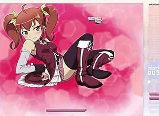 Kurusu Kanako Strips Clothes in Arkanoid Gameplay