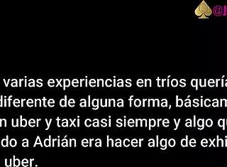 Horny Ride in Uber with Mexican Milf Prostitute