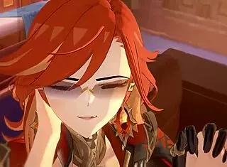 anime girl with big ass takes monster cock creampie in pussy