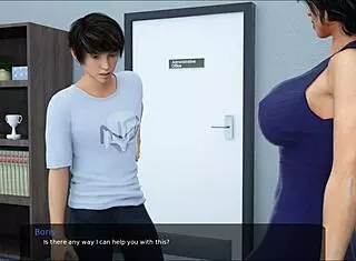 Milfy teacher sucks dick and swallows cum.