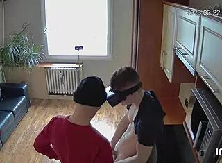 scoout007 - bican bangs hard on kitchen counter