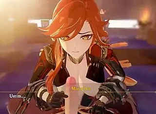 anime girl with big ass takes monster cock creampie in pussy