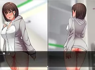 Watch her go naked to the store and climax in excitement.