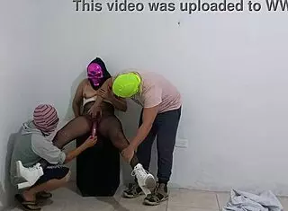 i fulfilled my wife's halloween fantasy with her best friend watching rough doggystyle sex