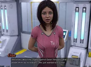 stranded in space with big boobs milf